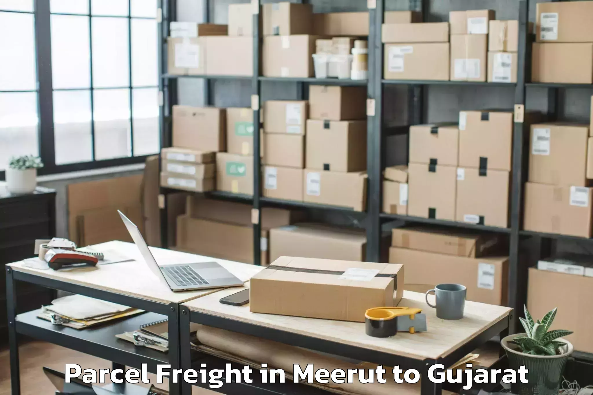 Book Meerut to Gujarat National Law Universit Parcel Freight